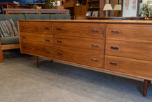 Load image into Gallery viewer, Restored Vintage Teak Nine Drawer Dresser
