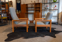Load image into Gallery viewer, Vintage Domino Mobler Teak Lounge Chair with Grey Upholstery
