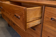 Load image into Gallery viewer, Restored Vintage Teak Nine Drawer Dresser
