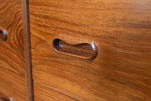 Load image into Gallery viewer, Restored Vintage Teak Nine Drawer Dresser
