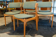 Load image into Gallery viewer, Reupholstered Vintage Erik Buch Model 49 Dining Chairs - Set of Six

