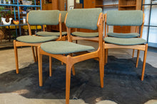 Load image into Gallery viewer, Reupholstered Vintage Erik Buch Model 49 Dining Chairs - Set of Six
