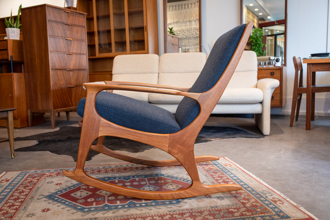 Fully Restored Vintage R. Huber Rocking Chair