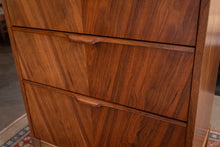 Load image into Gallery viewer, Restored Vintage Walnut Kaufman Tall Dresser/Lingerie Chest
