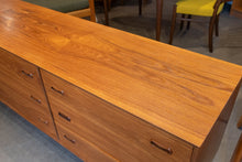 Load image into Gallery viewer, Restored Vintage Teak Nine Drawer Dresser
