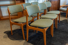 Load image into Gallery viewer, Reupholstered Vintage Erik Buch Model 49 Dining Chairs - Set of Six
