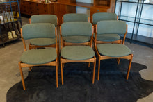 Load image into Gallery viewer, Reupholstered Vintage Erik Buch Model 49 Dining Chairs - Set of Six
