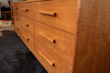 Load image into Gallery viewer, Vintage Teak Nine Drawer Dresser
