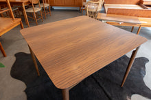 Load image into Gallery viewer, Vintage Walnut Dining Table with Two Leaves
