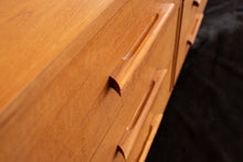 Load image into Gallery viewer, Vintage Teak Nine Drawer Dresser
