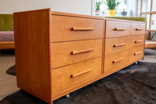 Load image into Gallery viewer, Vintage Teak Nine Drawer Dresser
