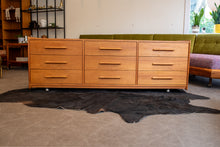 Load image into Gallery viewer, Vintage Teak Nine Drawer Dresser

