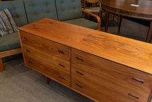 Load image into Gallery viewer, Restored Vintage Teak Nine Drawer Dresser

