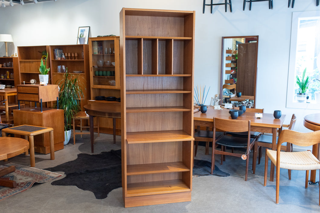 Vintage Tall Teak Poul Hundevad Modular Bookcase/Cabinet