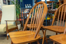 Load image into Gallery viewer, Vintage Solid Teak Spindle Dining Chairs - Set of Four
