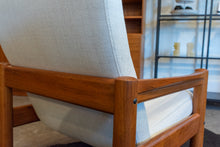 Load image into Gallery viewer, Vintage Domino Mobler Teak Lounge Chair with Off White Upholstery - One Available
