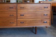 Load image into Gallery viewer, Restored Vintage Teak Nine Drawer Dresser
