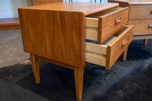 Load image into Gallery viewer, Restored Vintage Teak Side Table Pair
