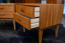 Load image into Gallery viewer, Restored Vintage Teak Side Table Pair
