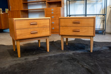 Load image into Gallery viewer, Restored Vintage Teak Side Table Pair
