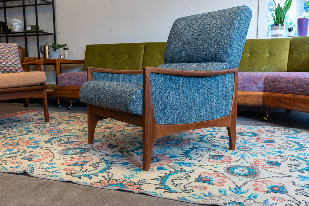 Fully Restored Afromosia Framed Lounge Chair