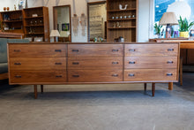 Load image into Gallery viewer, Restored Vintage Teak Nine Drawer Dresser
