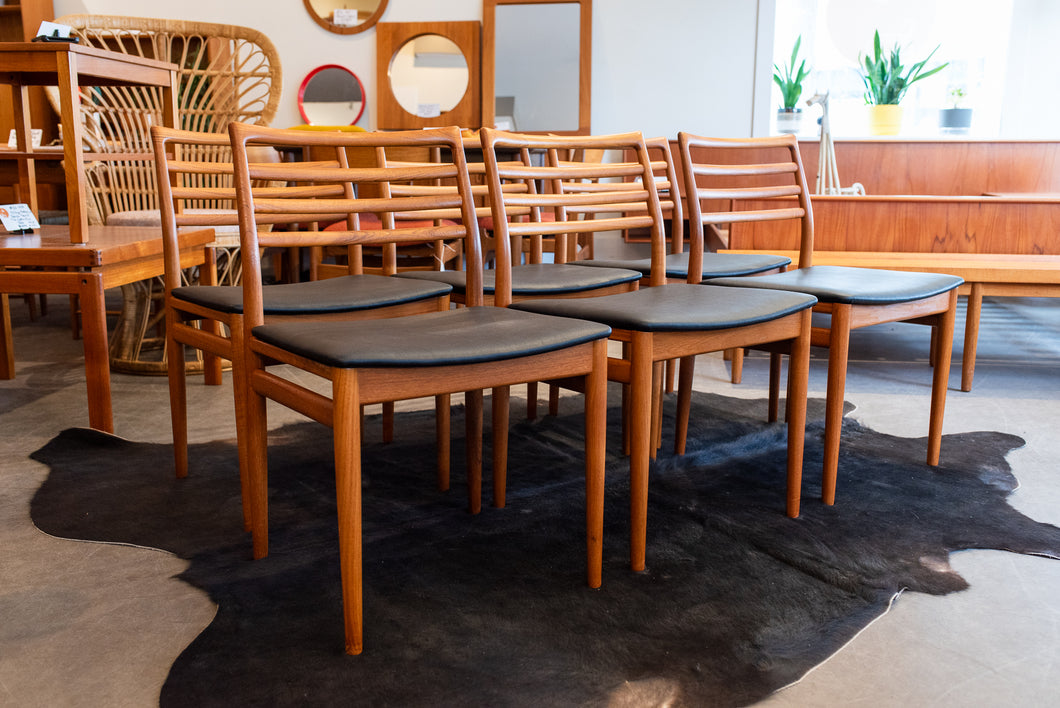 Vintage Teak Dining Chairs by Erling Torvits for Sorø Stolefabrik