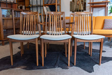 Load image into Gallery viewer, Vintage Walnut Dining Chairs by Honderich - Set of Six
