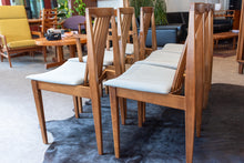Load image into Gallery viewer, Vintage Walnut Dining Chairs by Honderich - Set of Six
