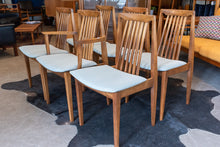 Load image into Gallery viewer, Vintage Walnut Dining Chairs by Honderich - Set of Six
