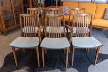 Load image into Gallery viewer, Vintage Walnut Dining Chairs by Honderich - Set of Six
