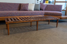 Load image into Gallery viewer, Restored Walnut Bench/Low Coffee Table
