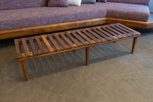 Load image into Gallery viewer, Restored Walnut Bench/Low Coffee Table
