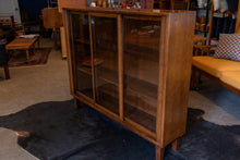 Load image into Gallery viewer, Vintage Walnut Display Cabinet on Custom Base
