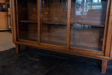 Load image into Gallery viewer, Vintage Walnut Display Cabinet on Custom Base
