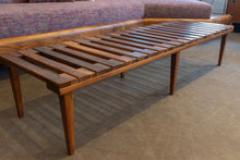 Load image into Gallery viewer, Restored Walnut Bench/Low Coffee Table

