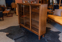 Load image into Gallery viewer, Vintage Walnut Display Cabinet on Custom Base
