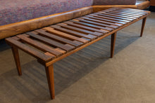 Load image into Gallery viewer, Restored Walnut Bench/Low Coffee Table
