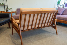 Load image into Gallery viewer, Restored Imperial Afromosia Loveseat
