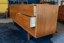 Load image into Gallery viewer, Restored Vintage Teak Nine Drawer Dresser
