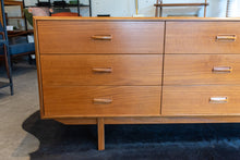 Load image into Gallery viewer, Restored Vintage Teak Nine Drawer Dresser
