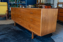 Load image into Gallery viewer, Restored Vintage Teak Nine Drawer Dresser
