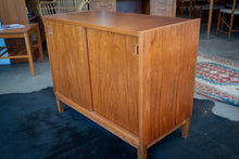 Load image into Gallery viewer, Vintage Teak Record Cabinet / Display Cabinet with Shelves
