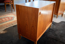 Load image into Gallery viewer, Vintage Teak Record Cabinet / Display Cabinet with Shelves
