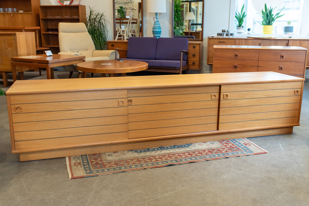 Vintage Danish Teak Media Cabinet/Low Sideboard