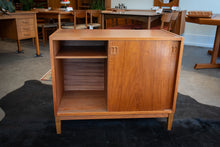 Load image into Gallery viewer, Vintage Teak Record Cabinet / Display Cabinet with Shelves
