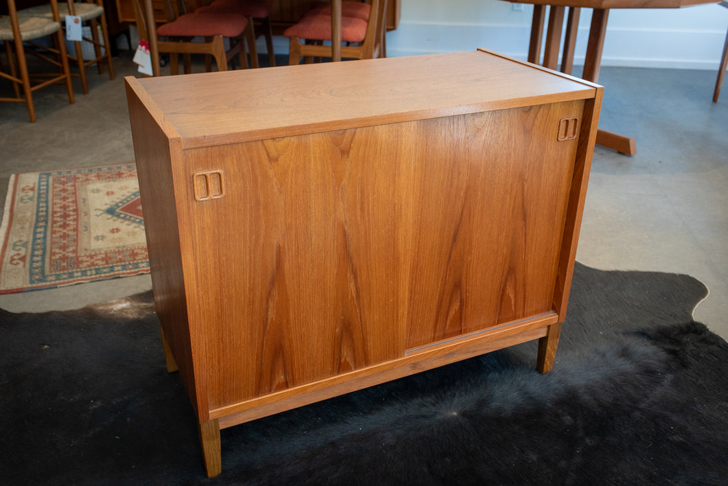 Vintage Teak Record Cabinet / Display Cabinet with Shelves