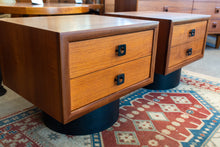 Load image into Gallery viewer, Vintage RS Associates Teak Night Stand Pair
