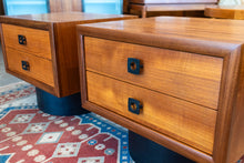 Load image into Gallery viewer, Vintage RS Associates Teak Night Stand Pair
