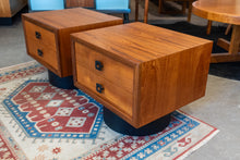 Load image into Gallery viewer, Vintage RS Associates Teak Night Stand Pair
